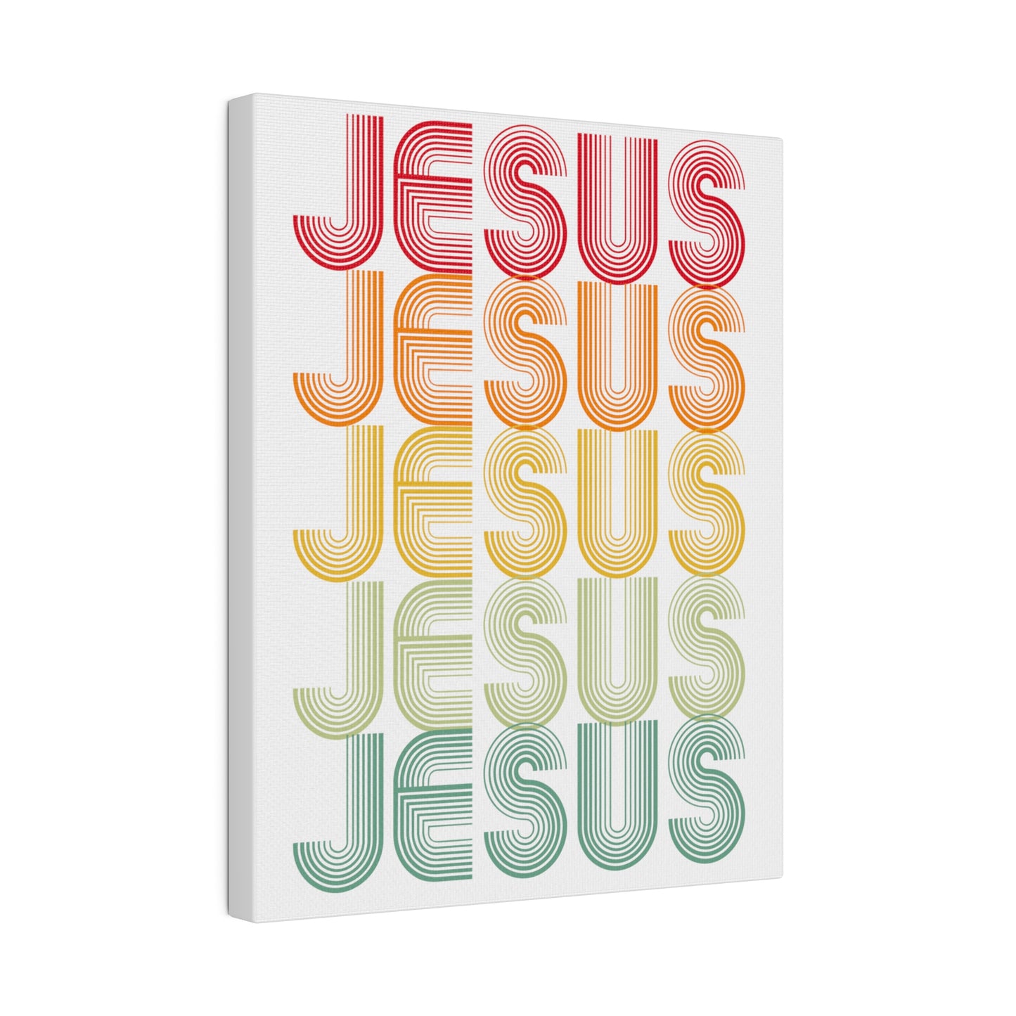 RETRO JESUS Wall Art Canvas Print
