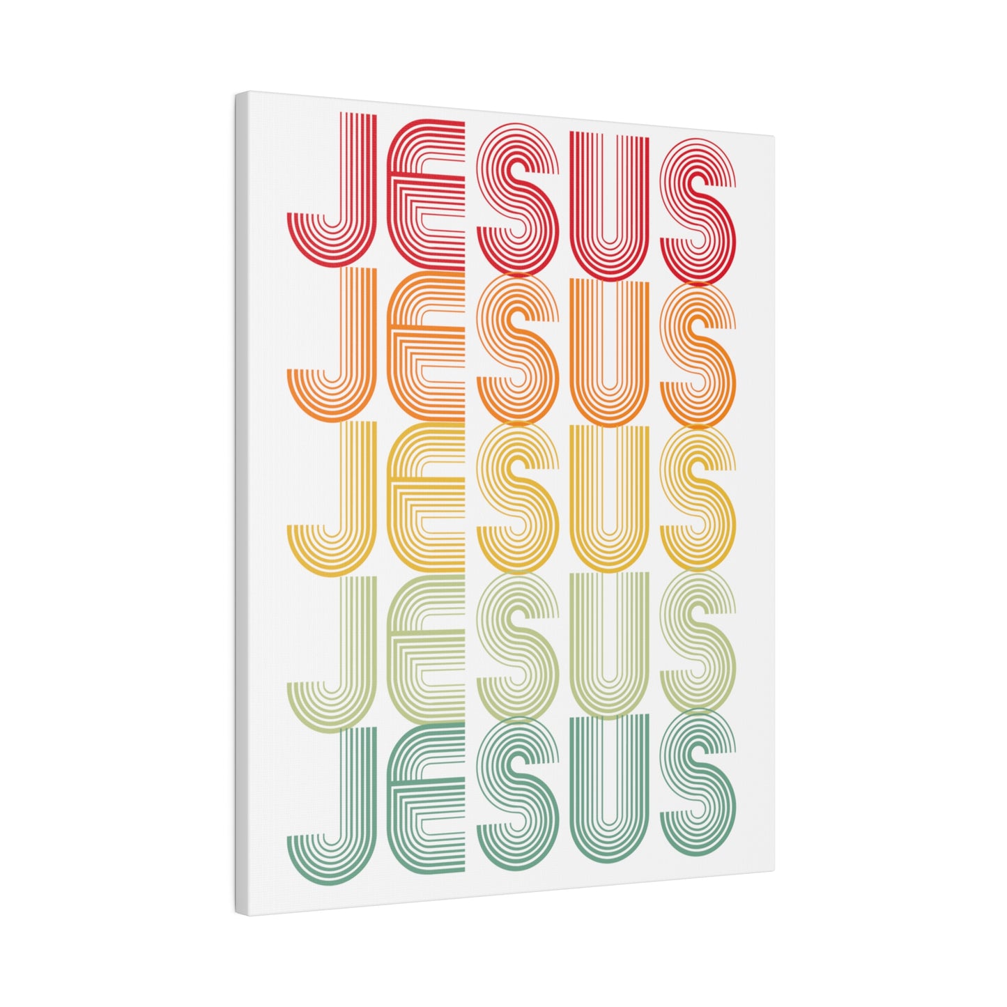 RETRO JESUS Wall Art Canvas Print