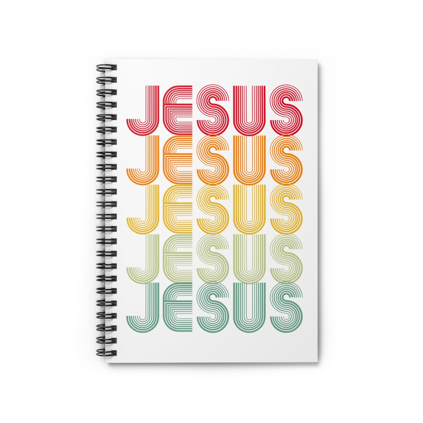 Retro JESUS Journal | Lined Spiral Notebook