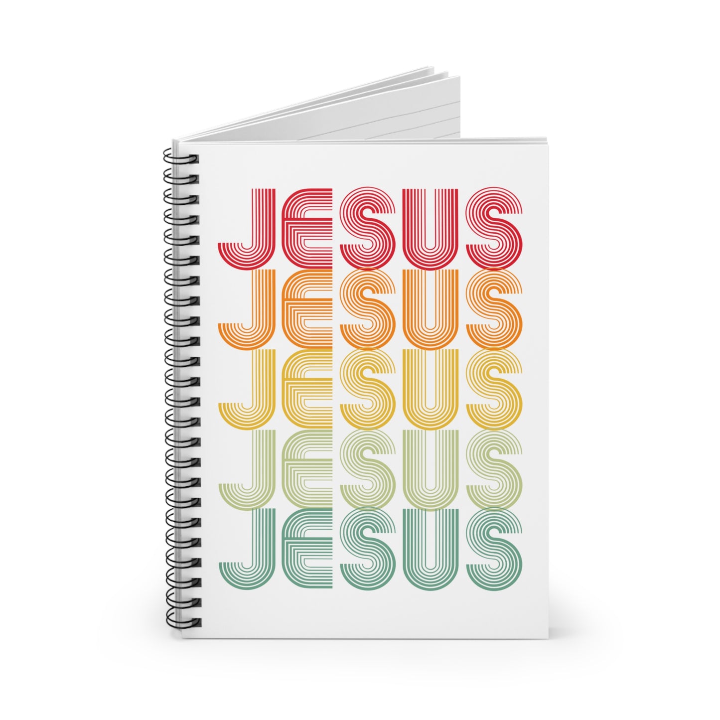 Retro JESUS Journal | Lined Spiral Notebook