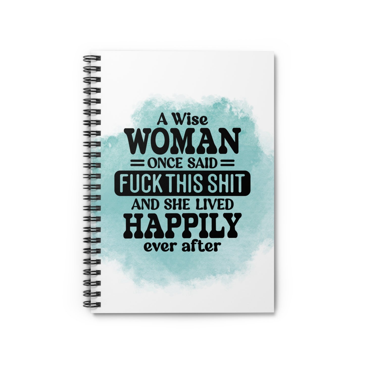 Fuck this Shit | Green Splash Spiral Notebook