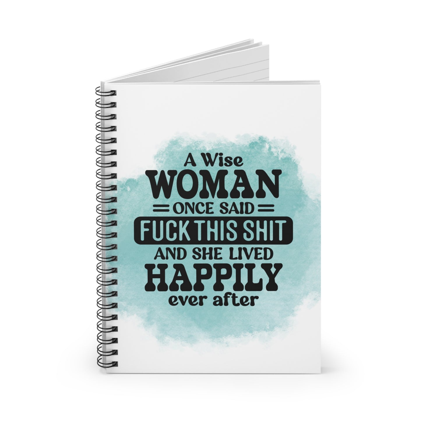 Fuck this Shit | Green Splash Spiral Notebook