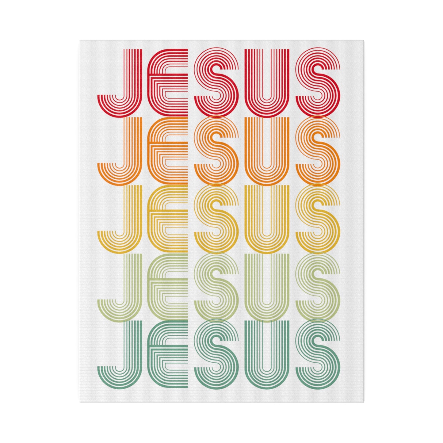 RETRO JESUS Wall Art Canvas Print