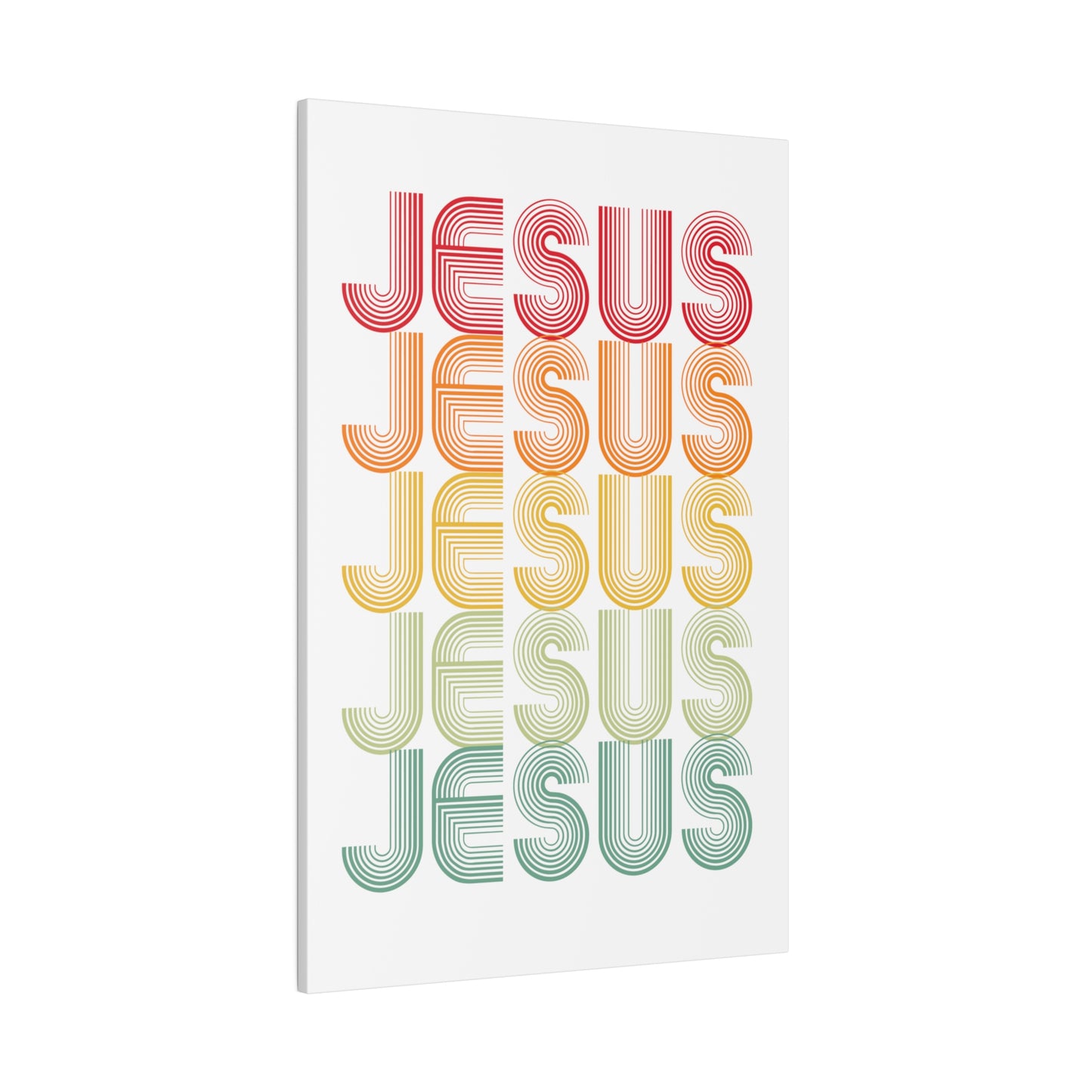RETRO JESUS Wall Art Canvas Print