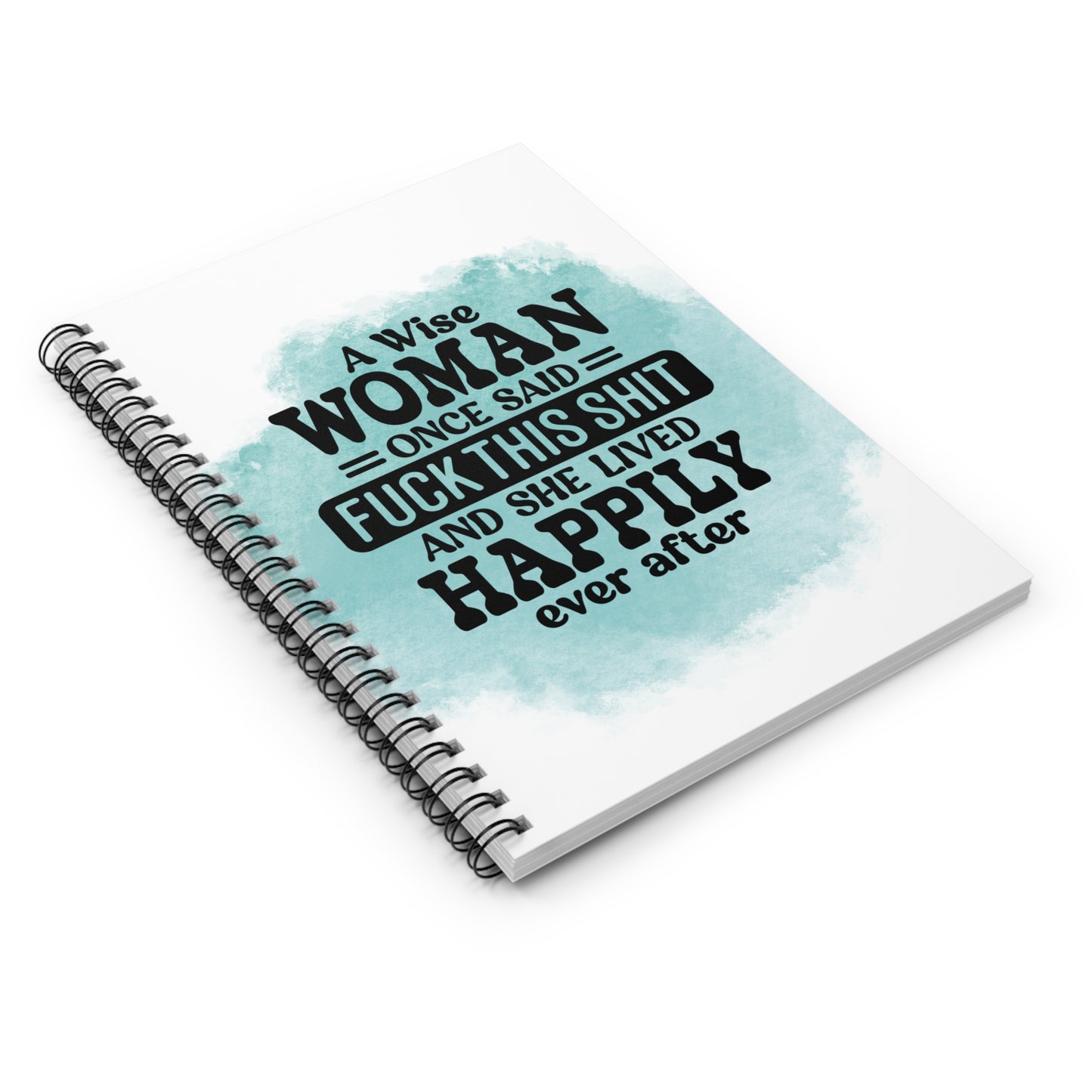 Fuck this Shit | Green Splash Spiral Notebook