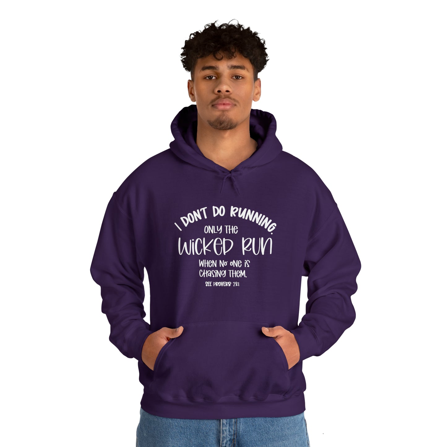 Only the wicked run when no one is chasing them | Christian Sweatshirt | Christian Apparel | Faith Inspiration