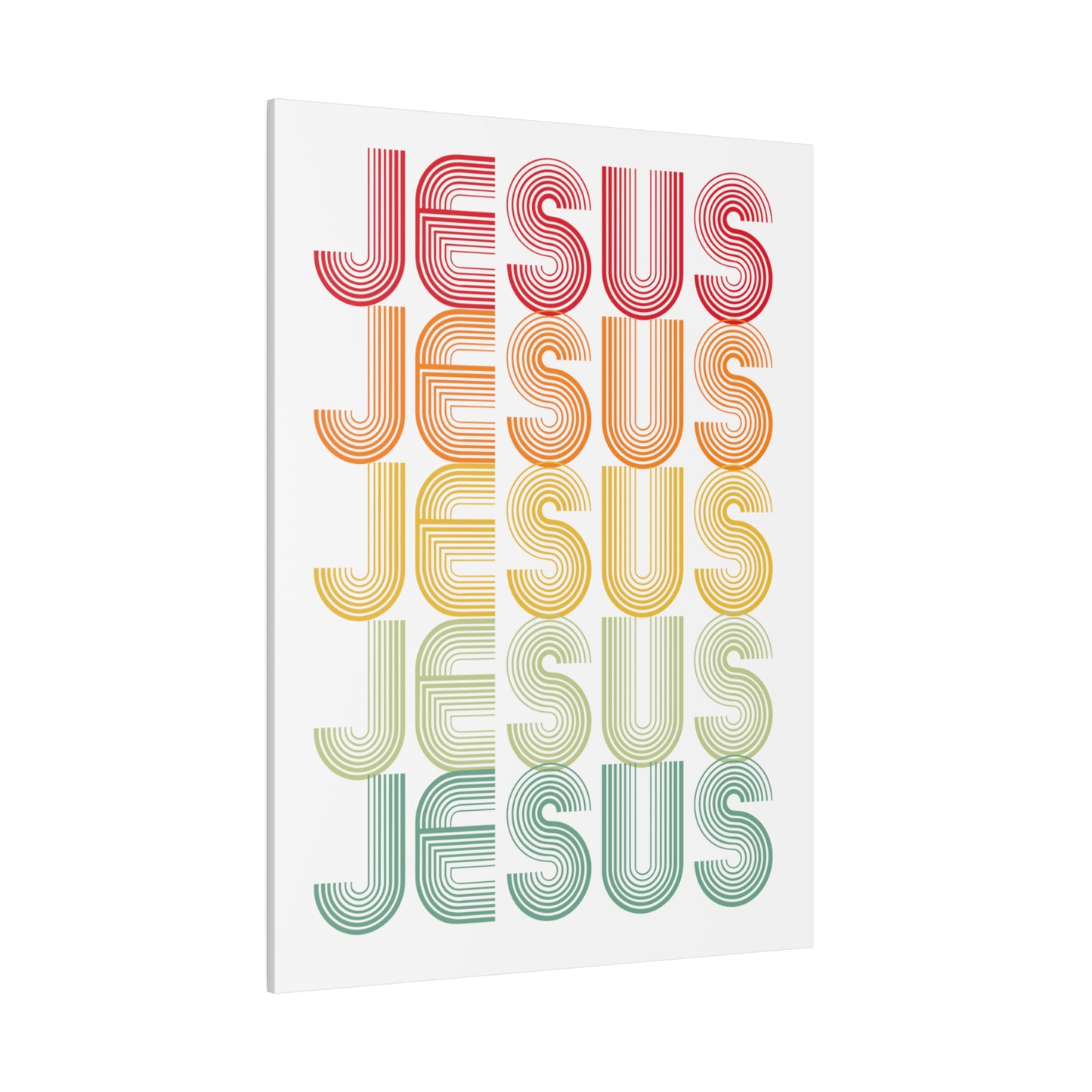 RETRO JESUS Wall Art Canvas Print