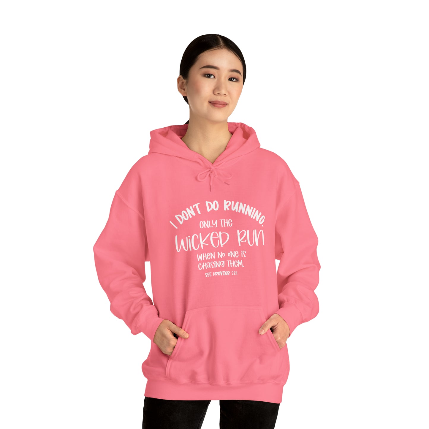 Only the wicked run when no one is chasing them | Christian Sweatshirt | Christian Apparel | Faith Inspiration