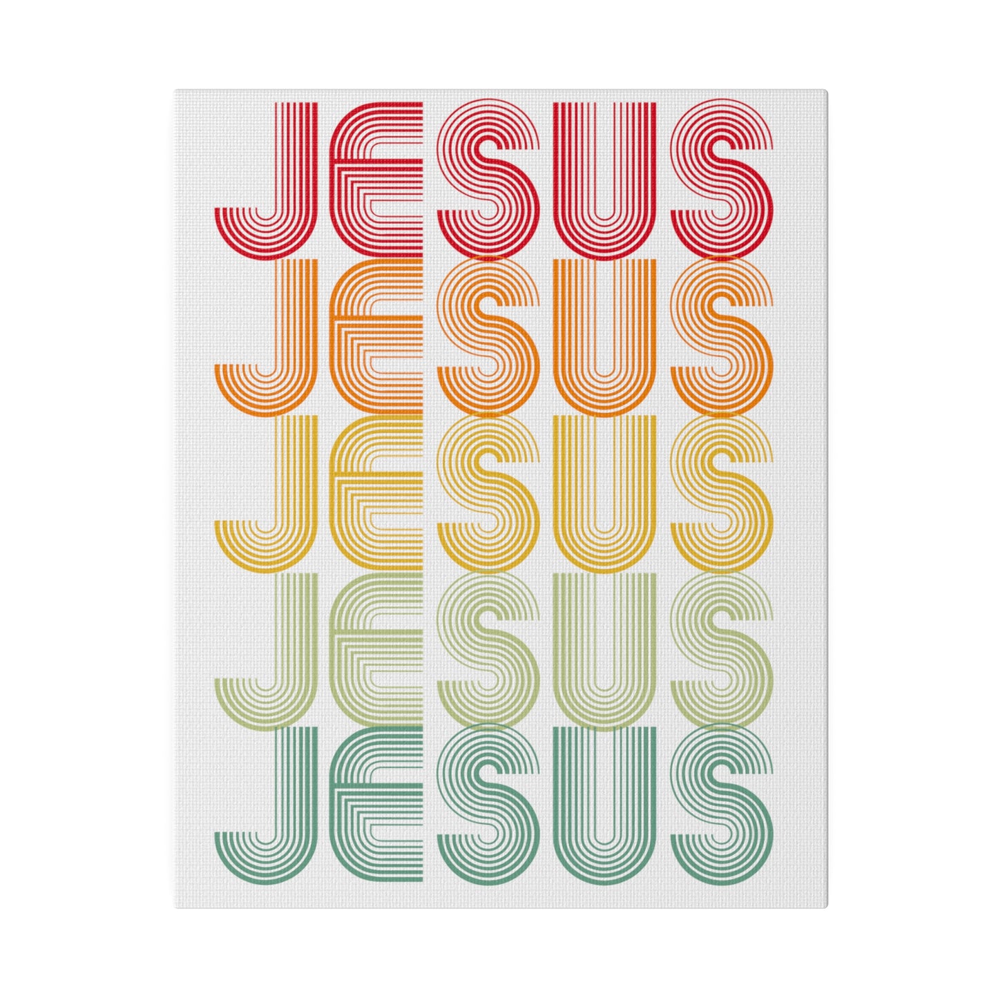 RETRO JESUS Wall Art Canvas Print