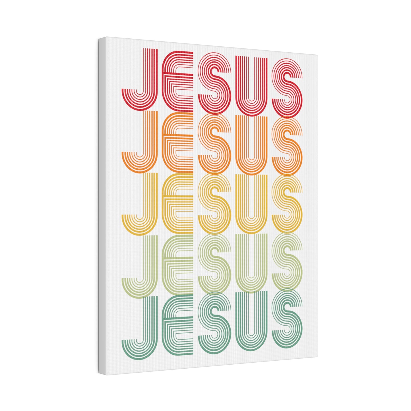 RETRO JESUS Wall Art Canvas Print