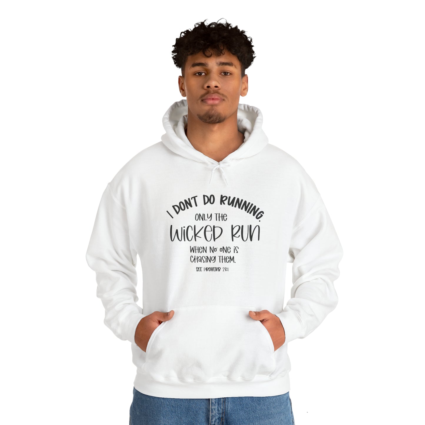 Only the wicked run when no one is chasing them | Christian Sweatshirt | Christian Apparel | Faith Inspiration
