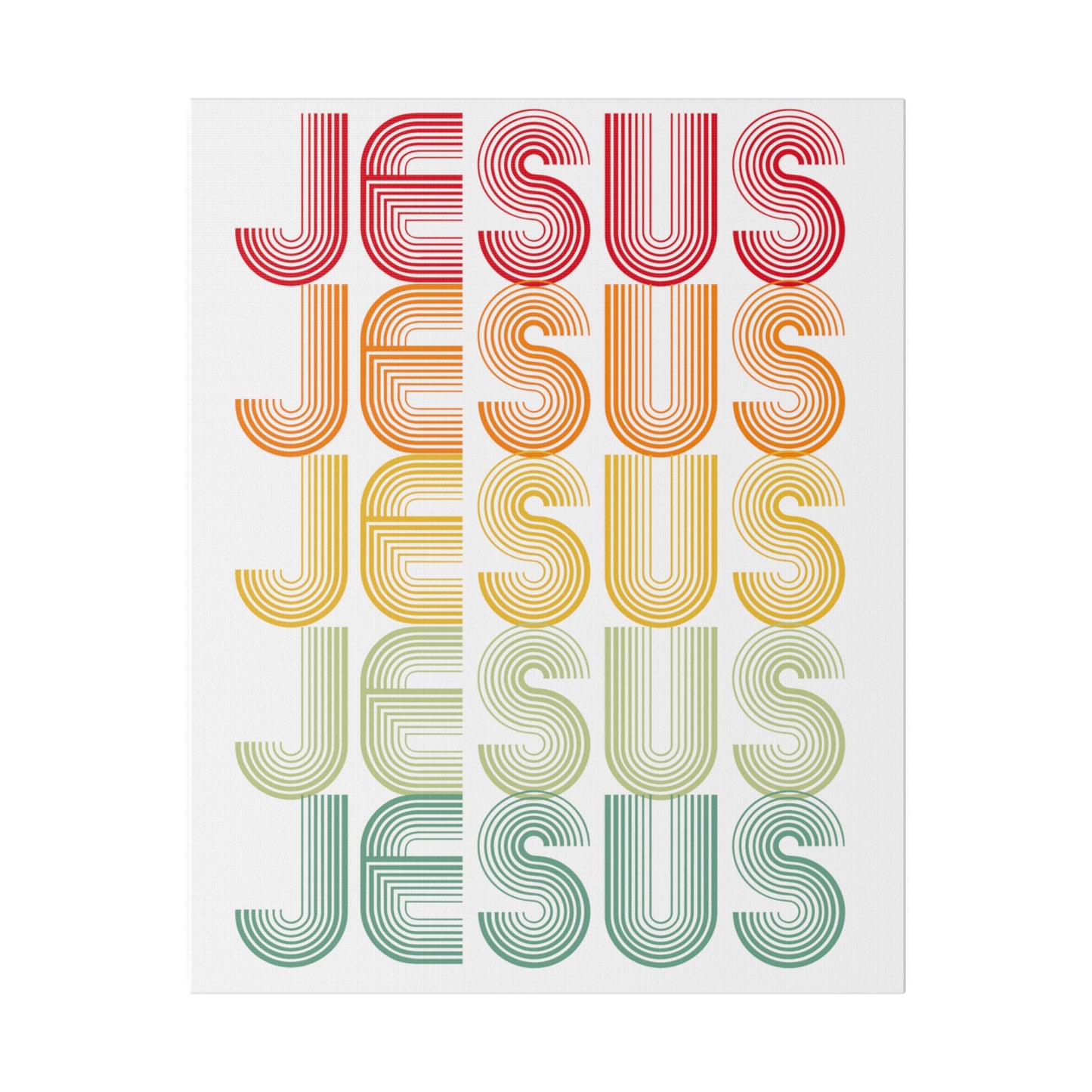 RETRO JESUS Wall Art Canvas Print