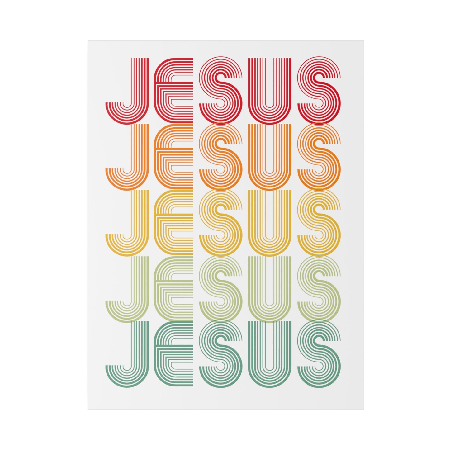RETRO JESUS Wall Art Canvas Print