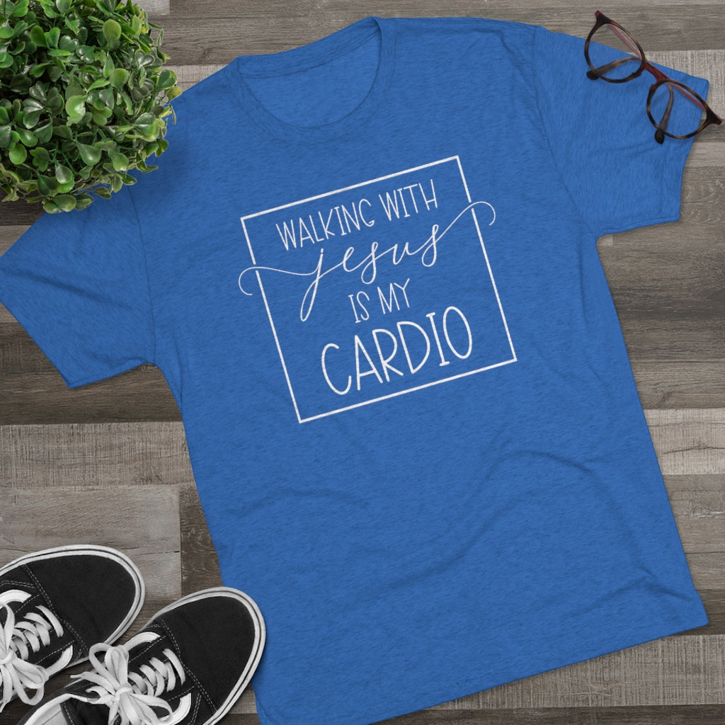 Walking with Jesus is my Cardio Shirt | Funny Tee