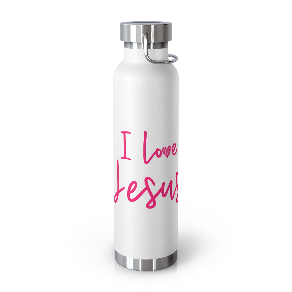 I love Jesus but I cuss a little Insulated Bottle | Christian Inspired Water Bottle | Christian Humor | Pink lettering