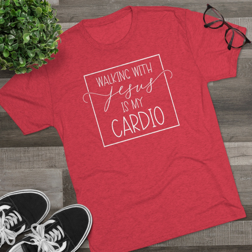 Walking with Jesus is my Cardio Shirt | Funny Tee