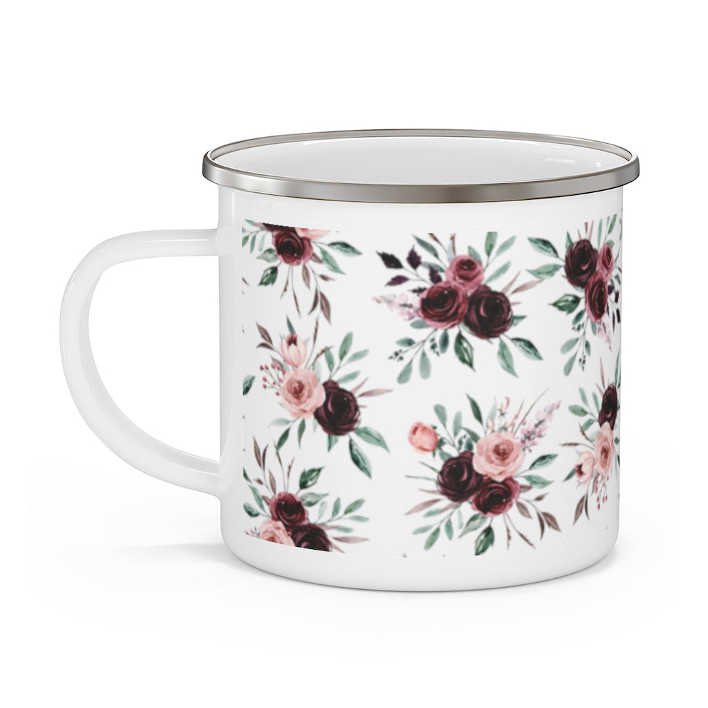 Floral Camp Mug | Enamel Campfire Mug | Camping Mug