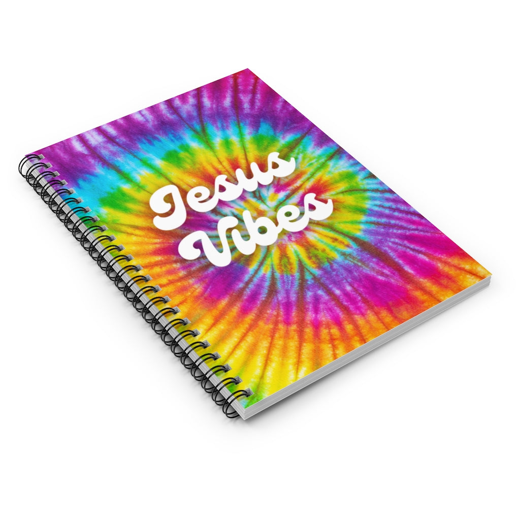 Jesus Vibes Retro Journal | Spiral Notebook | Tie Dye Journal