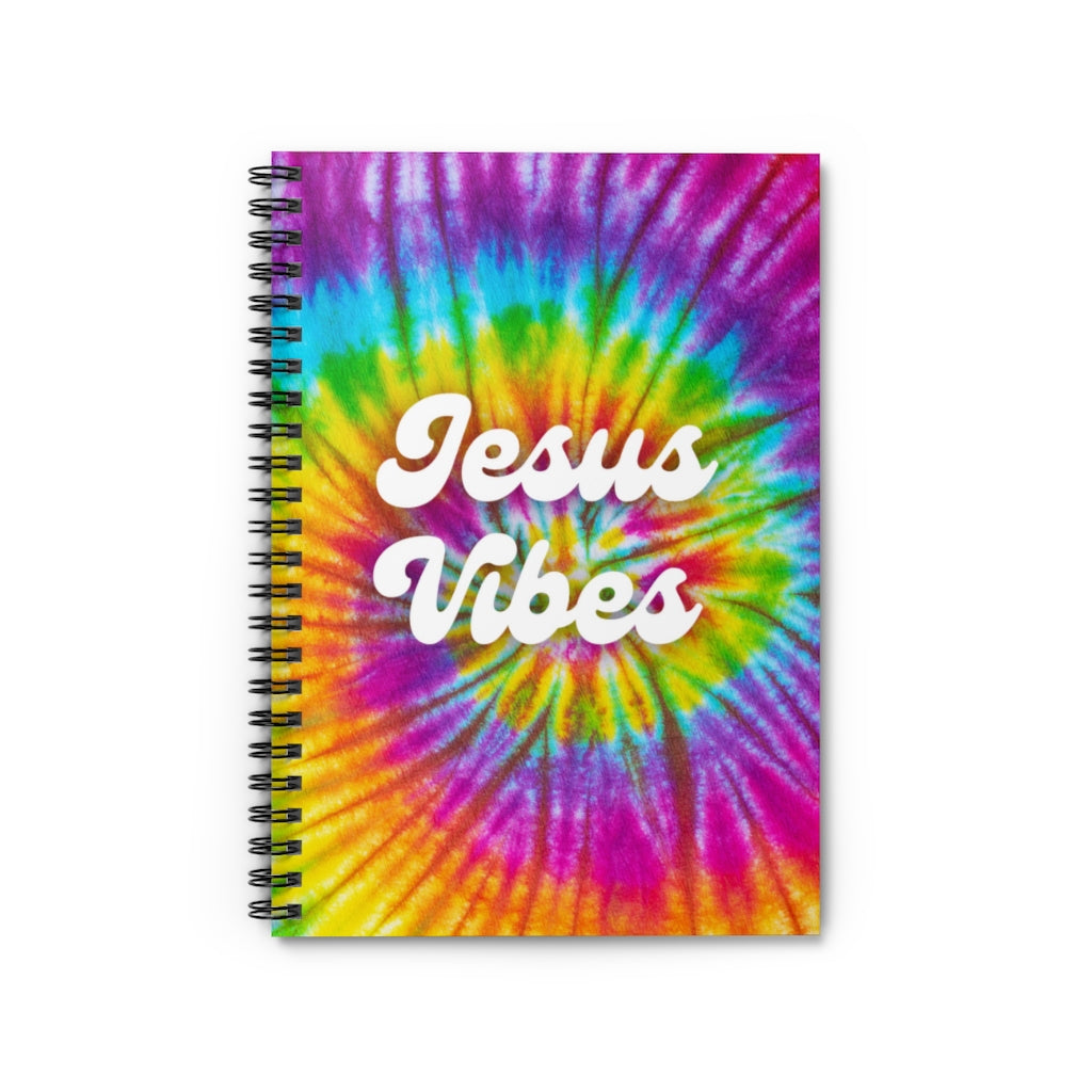 Jesus Vibes Retro Journal | Spiral Notebook | Tie Dye Journal