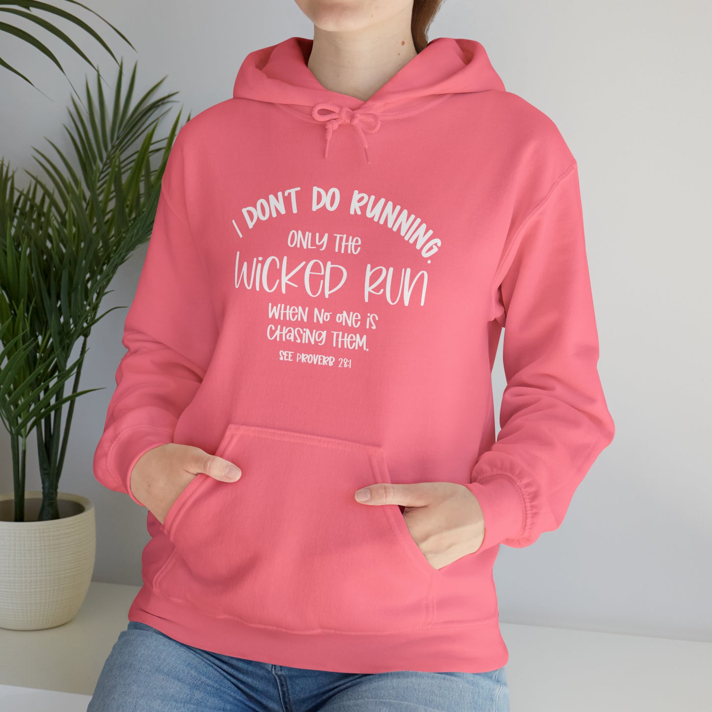 Only the wicked run when no one is chasing them | Christian Sweatshirt | Christian Apparel | Faith Inspiration