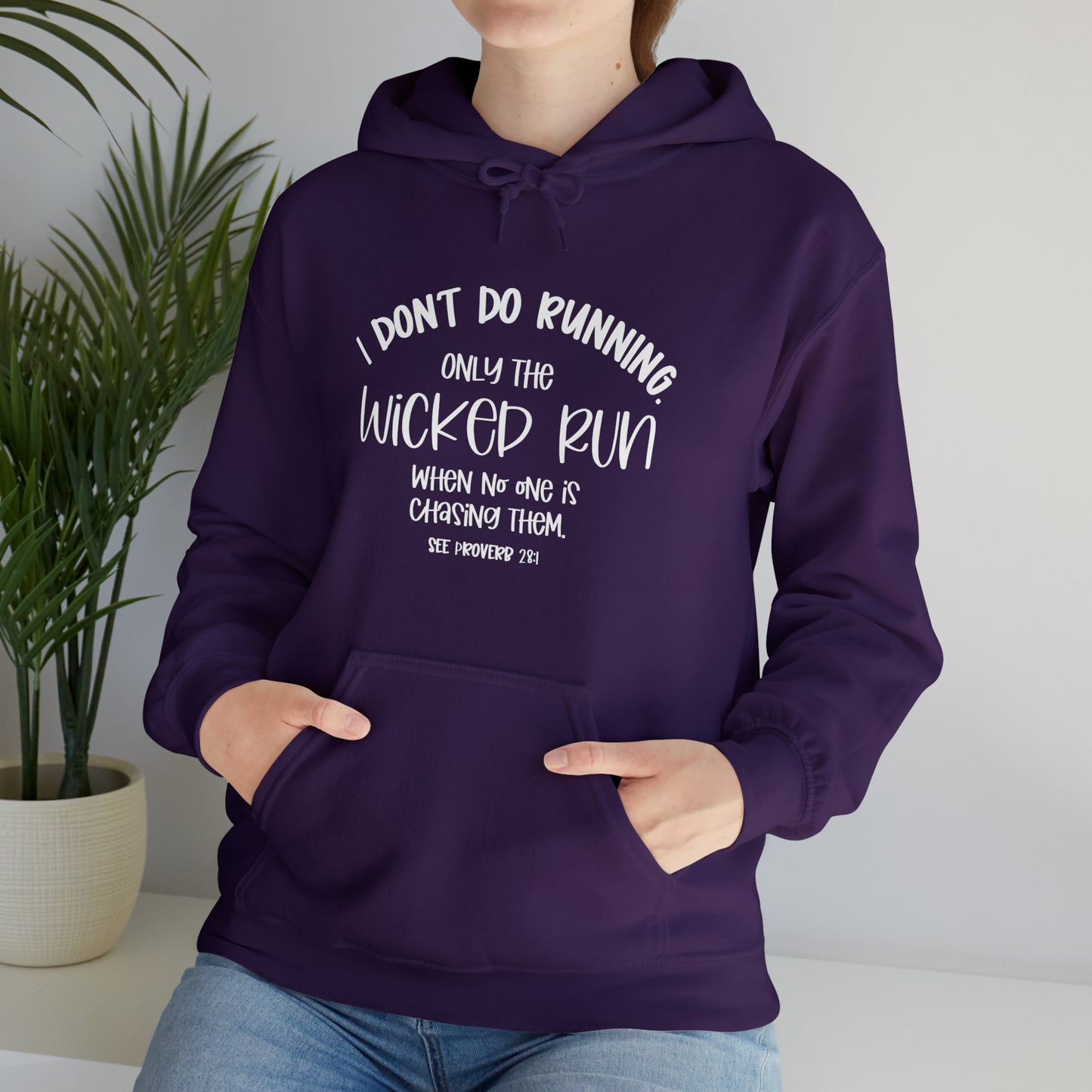 Only the wicked run when no one is chasing them | Christian Sweatshirt | Christian Apparel | Faith Inspiration