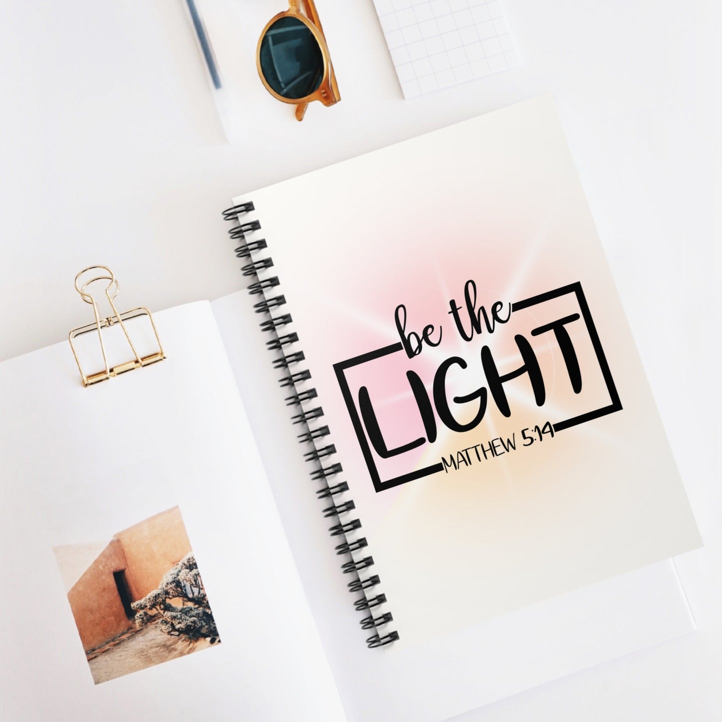 Be the Light Lined Journal | Spiral Notebook