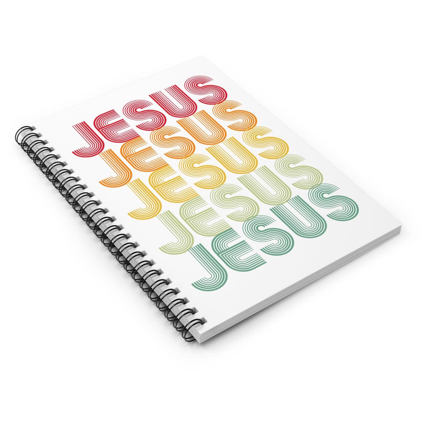Retro JESUS Journal | Lined Spiral Notebook