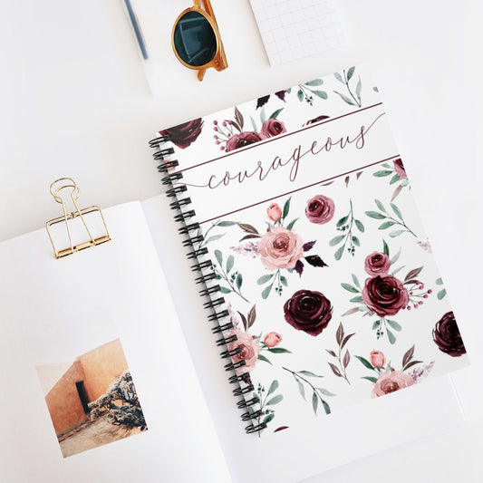 Courageous floral Journal | Christian Journal Floral
