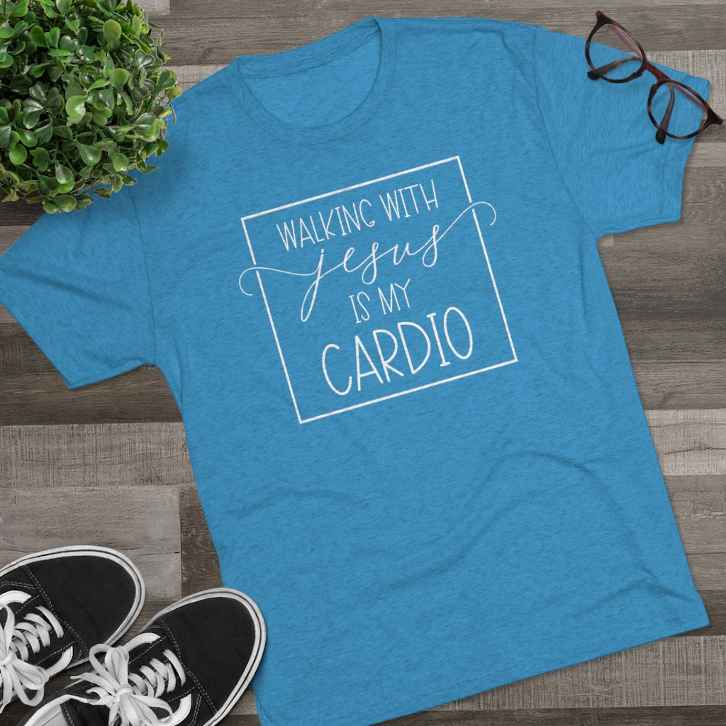 Walking with Jesus is my Cardio Shirt | Funny Tee