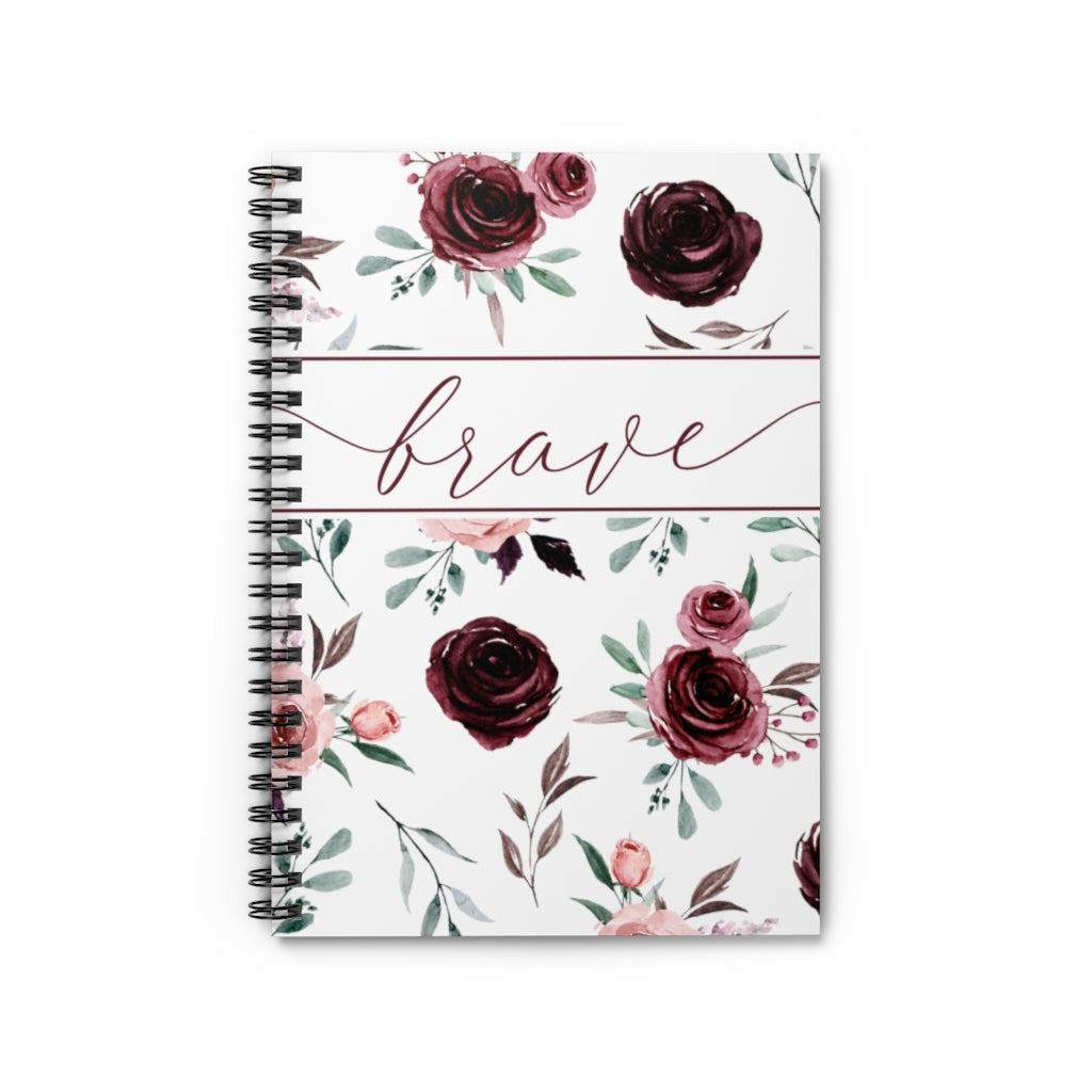 Brave Floral Journal | Floral Journal Notebook