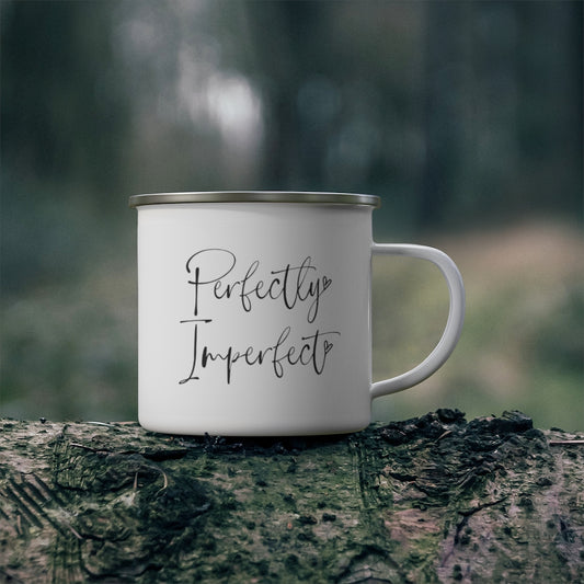 Perfectly Imperfect Enamel Campfire Mug | Camping Mug