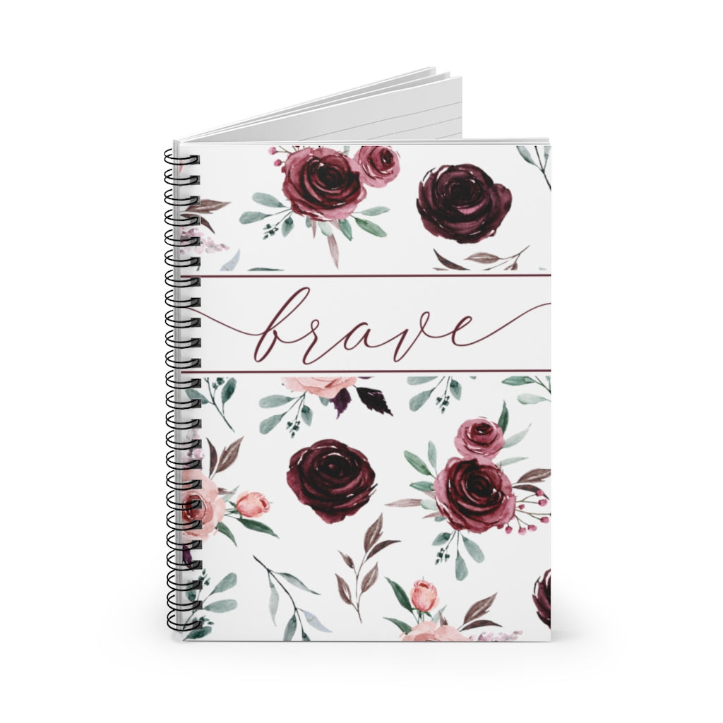 Brave Floral Journal | Floral Journal Notebook