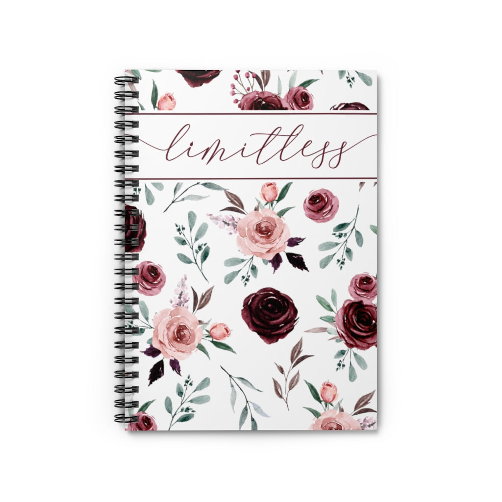 Floral Limitless Journal | Floral Spiral Notebook