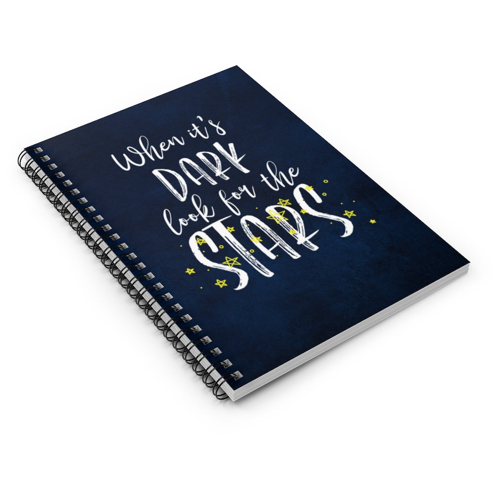 When it's DARK look for the STARS Journal | Spiral Notebook