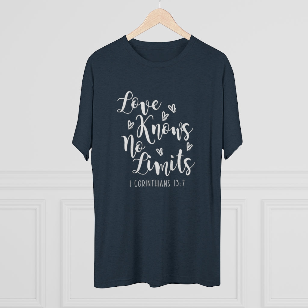 Love Knows No Limits Positivi-tee | 1 Corinthians 13:7 | Christian Shirt