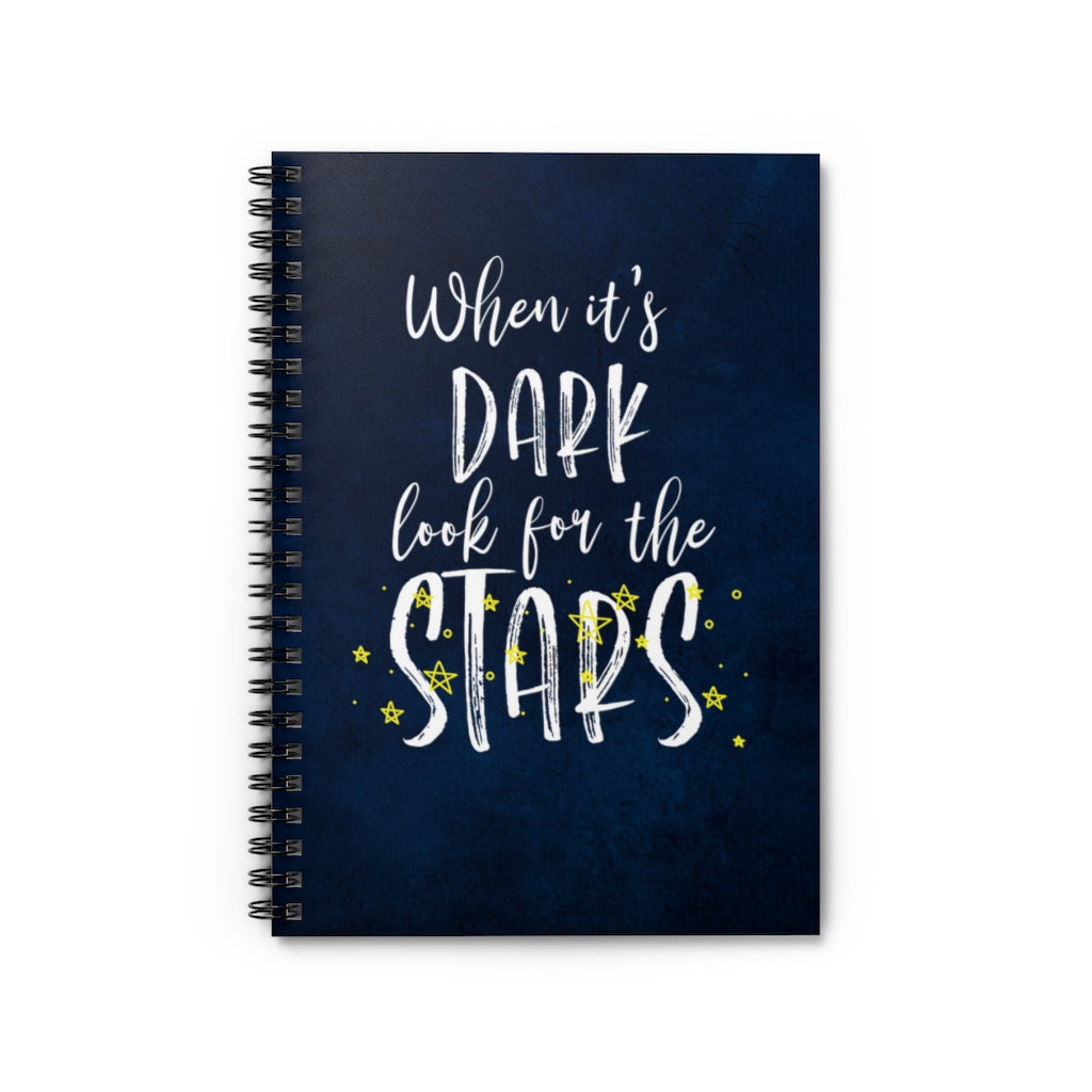 When it's DARK look for the STARS Journal | Spiral Notebook