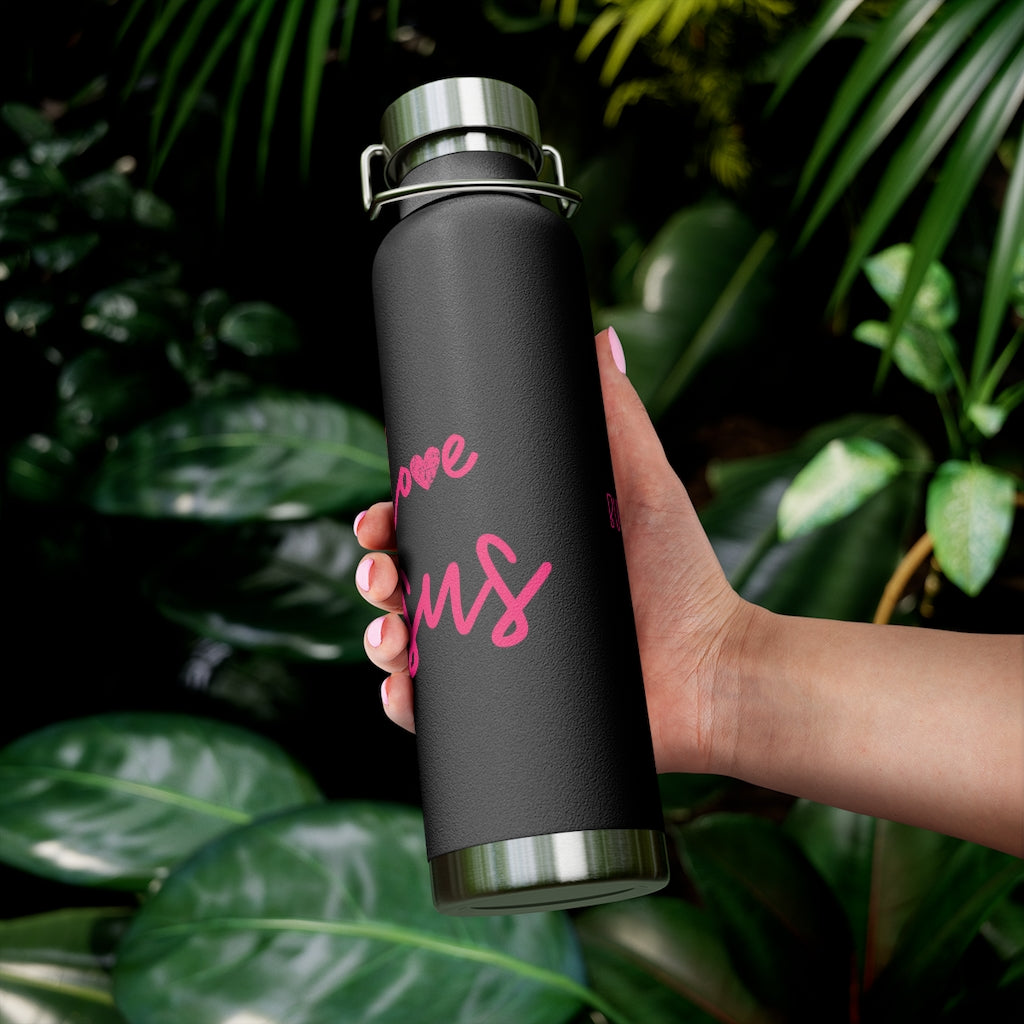 I love Jesus but I cuss a little Insulated Bottle | Christian Inspired Water Bottle | Christian Humor | Pink lettering