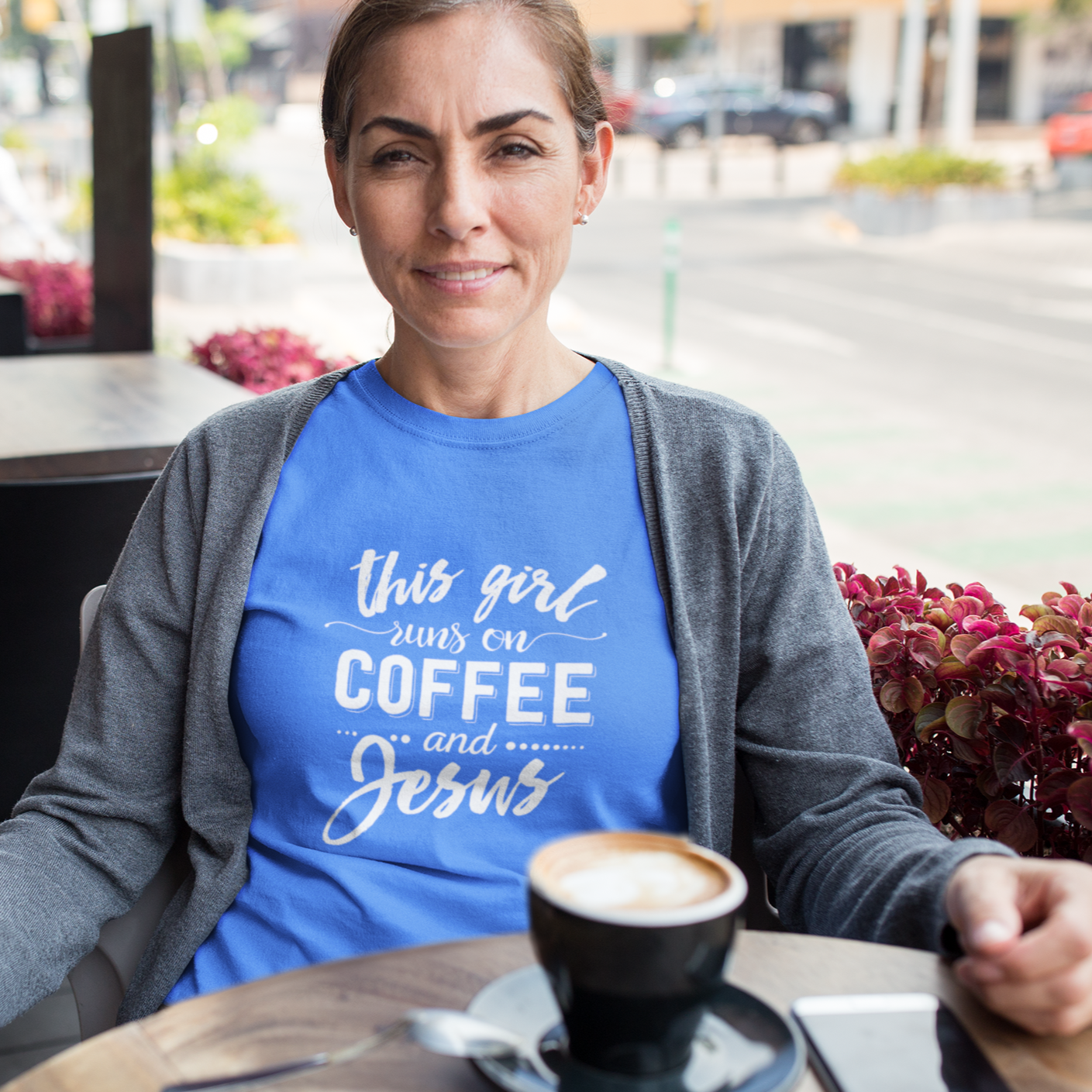 fun coffee and Jesus shirt | Christian with coffee